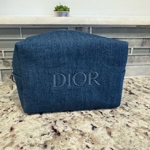 Like new Dior Denim makeup bag